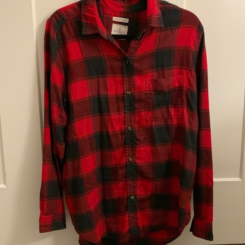 AEO Ahh-mazingly soft boyfriend fit flannel shirt